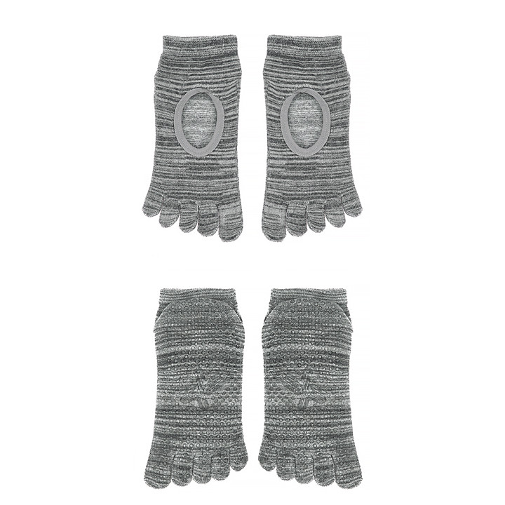 Five Toe Socks Melange Grey Etc