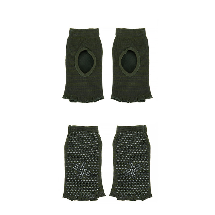 Yoga Socks Melange Military Green Etc