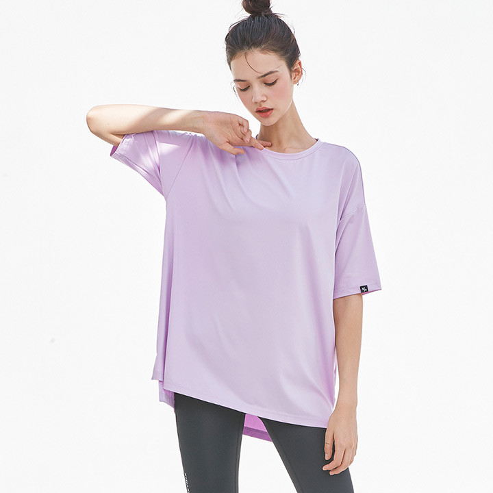 XA5204T Overfit T-Shirt Pastel Lavender Top