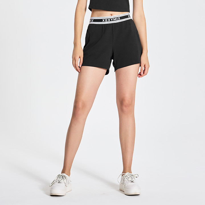 XWFSH10H2 Daily Logo Shorts Black Bottom