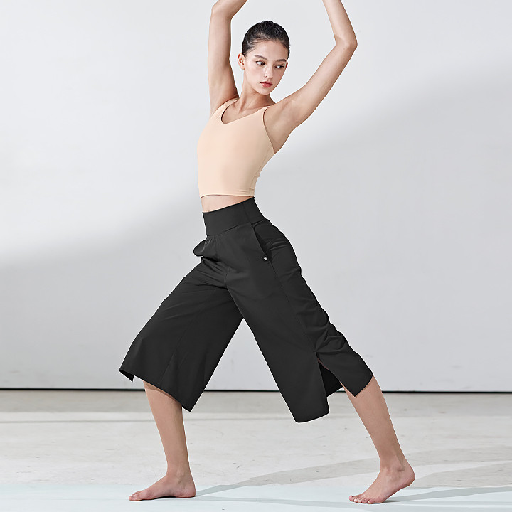 XWFTP03J1 Light Breeze Wide Pants Black Bottom