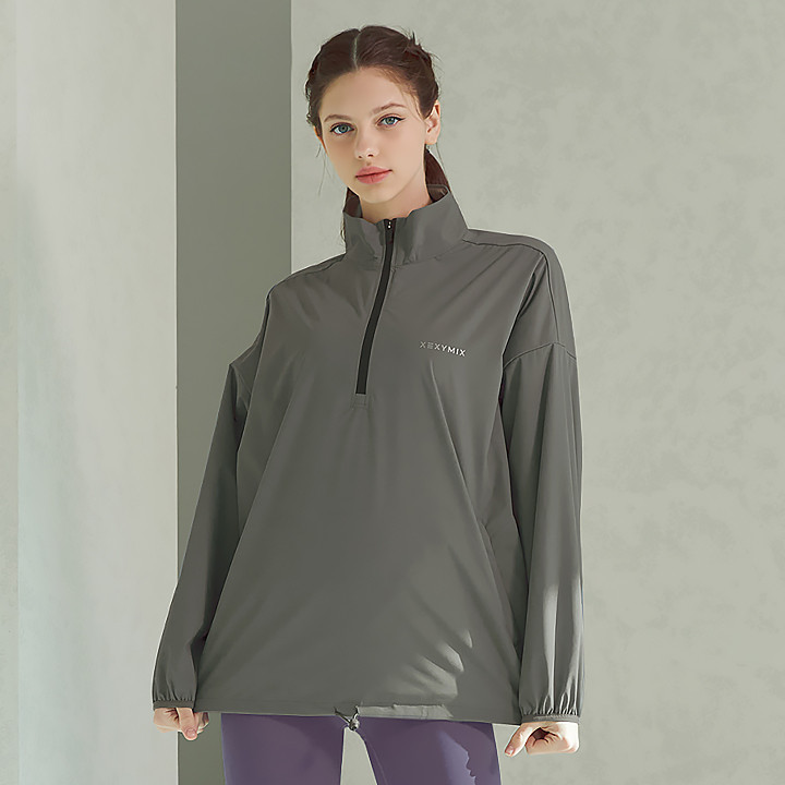 XA5360G Anorak Sweat Suit Mousse Gray Top