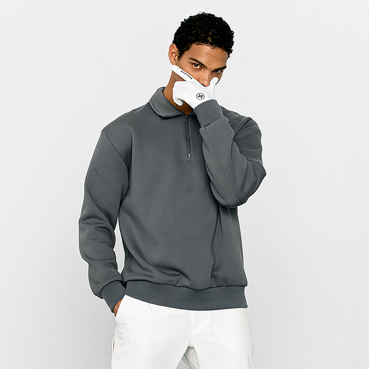 GT2212G Half-Zip-up Fleece Sweatshirt Top