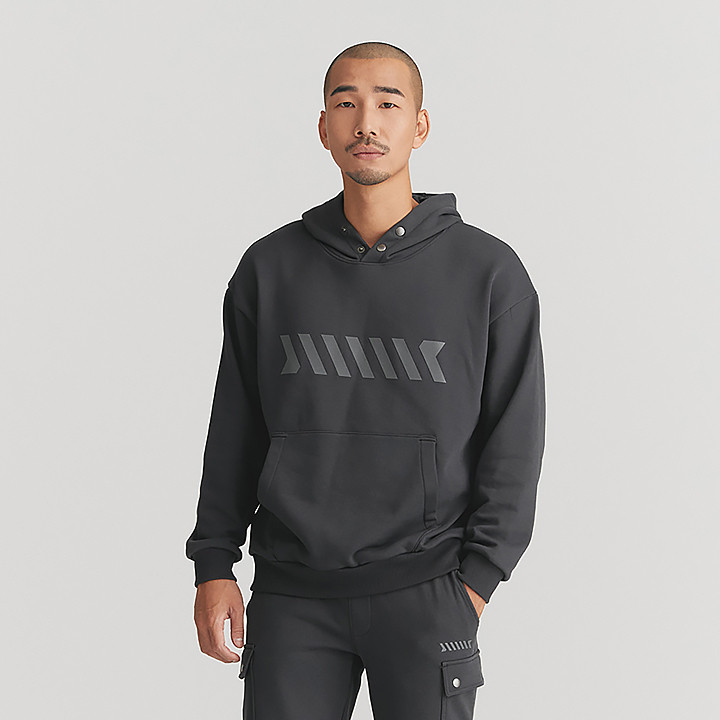 XT2209G Flash Logo Snap Hoodie Top