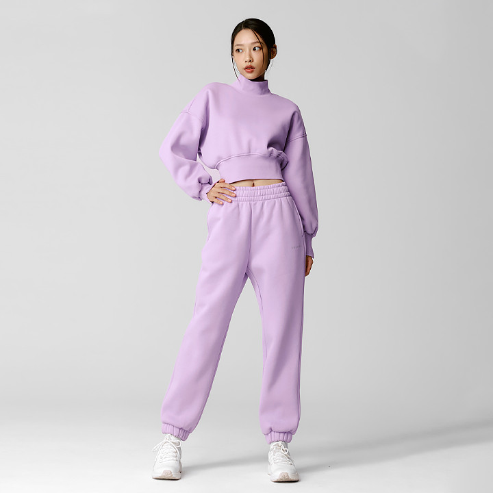 XTFTP12J3 Warm soft basic jogger pants Lavender Crush Bottom