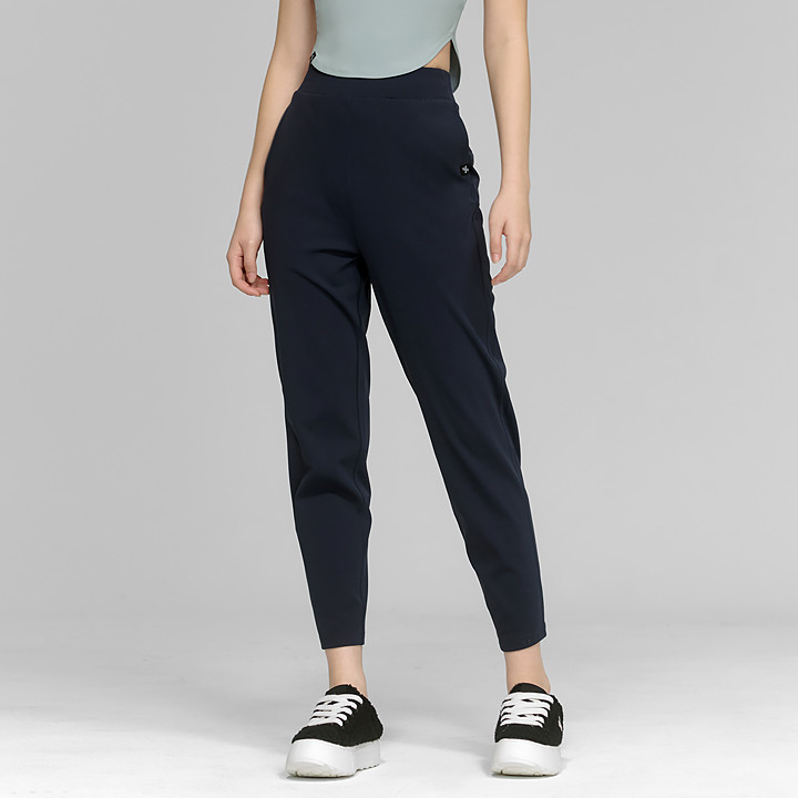 XTFTP01J3 Peach cotton-like slim pants Iron navy Bottom