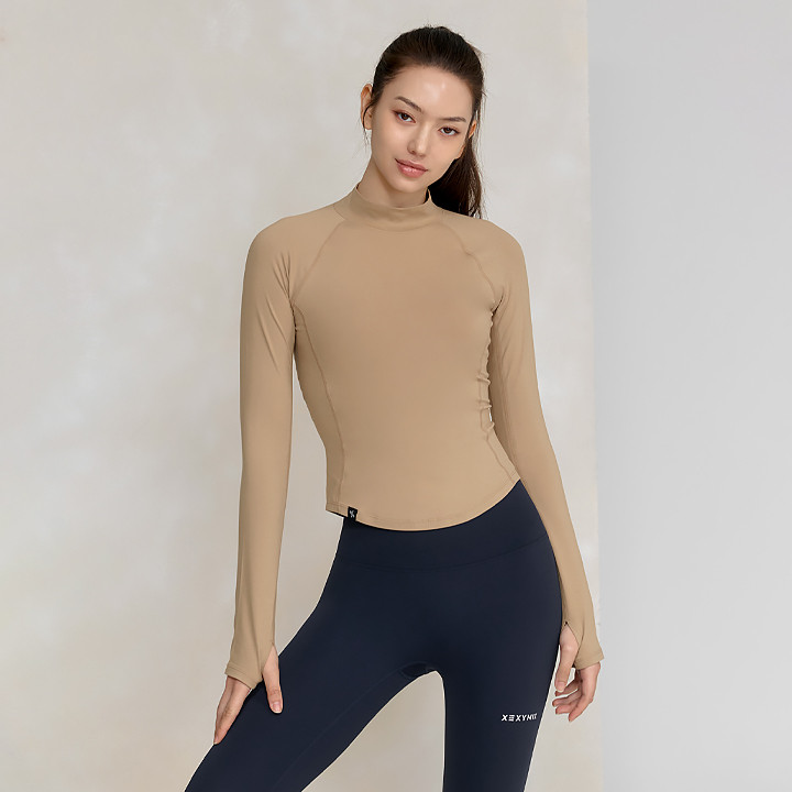 XWFLT06J3 Salt Caramel Beige Top