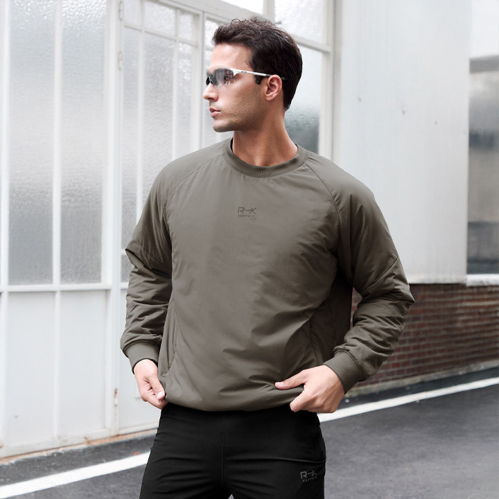 XWMMT01J3 RX Windproof Padded Sweatshirt Top