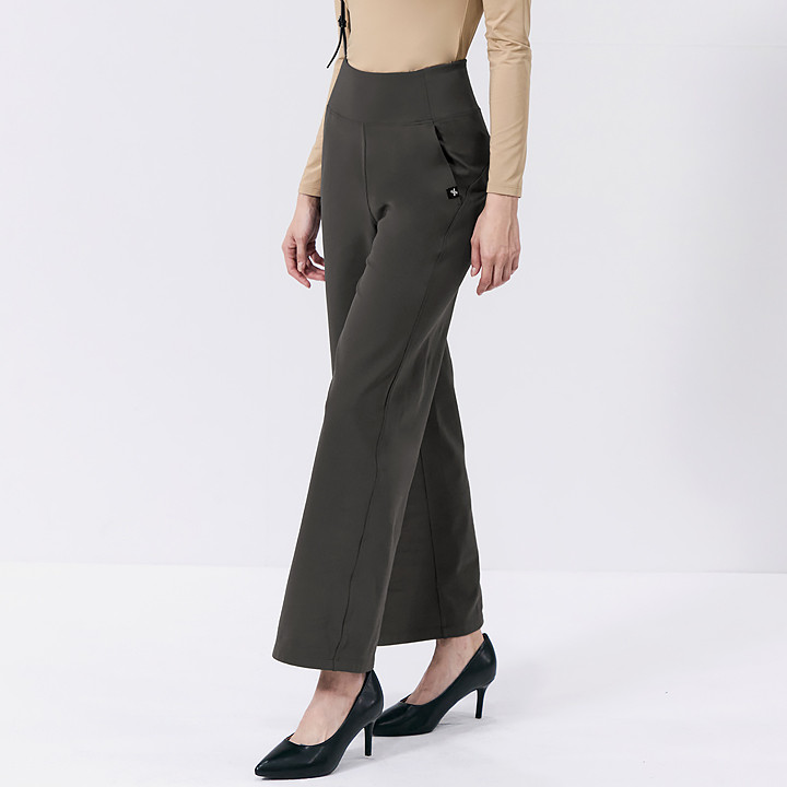 XWFTP03J3_XWFTP04J3 Warm wide pants Stony Charcoal short/long bottom