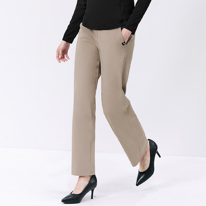 XWFTP03J3_XWFTP04J3 Warm wide pants Clay Beige short/long bottom