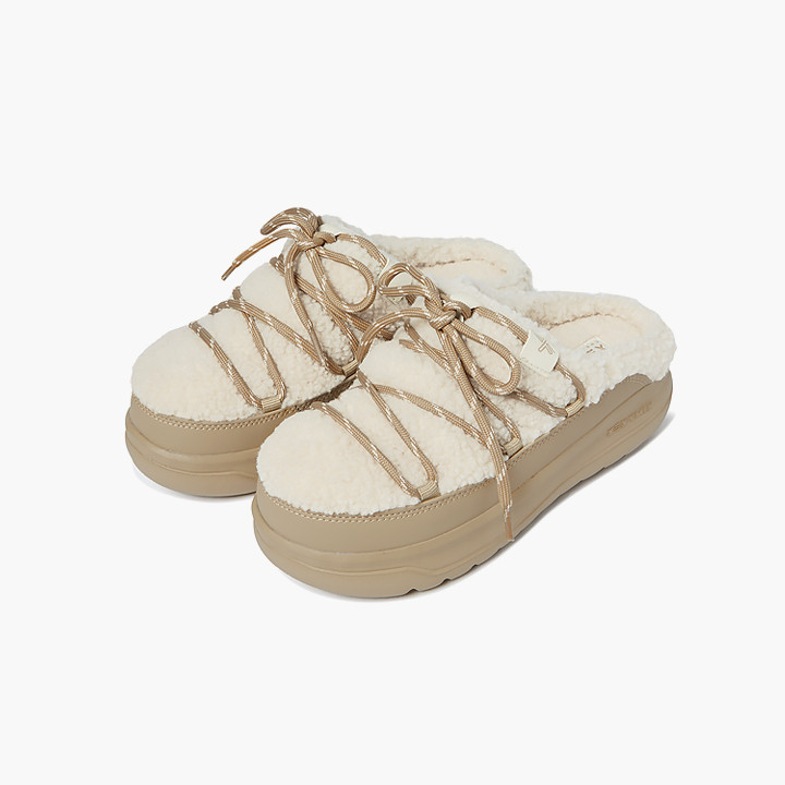 XXURF08J3 Hug Lace-Up Mule Beige ETC