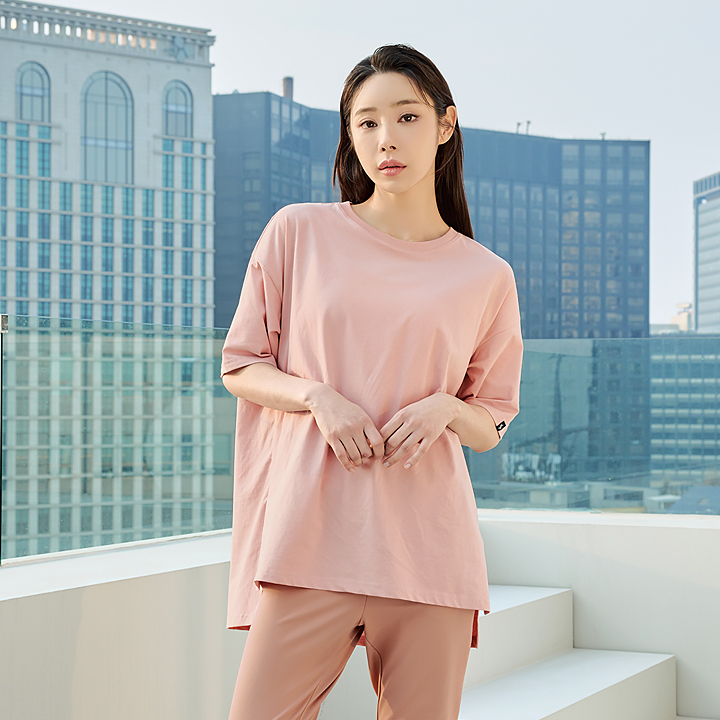 XA5456H Over-fit Cover-up T-Shirt Top