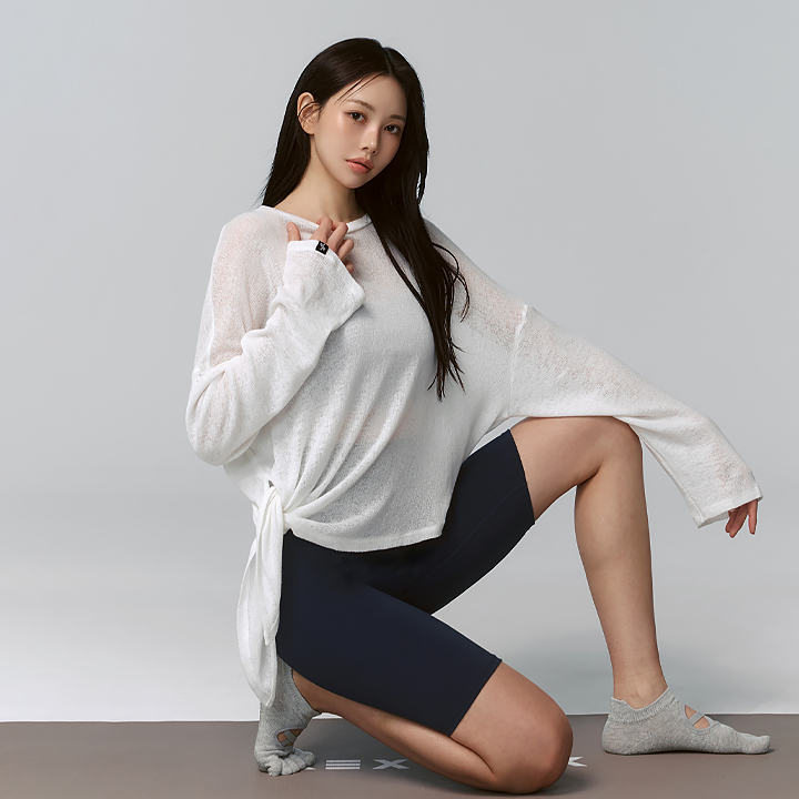 XFK1ER1101 Long Sleeve Ivory Top