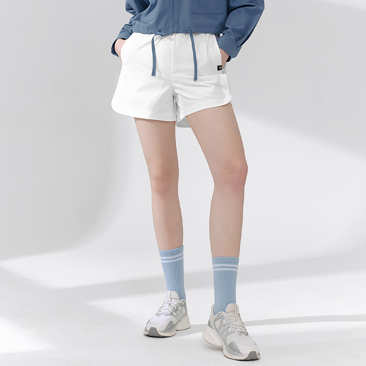 XFK2PS1107 All Day Comfort Banding Shorts Ivory BOTTOM
