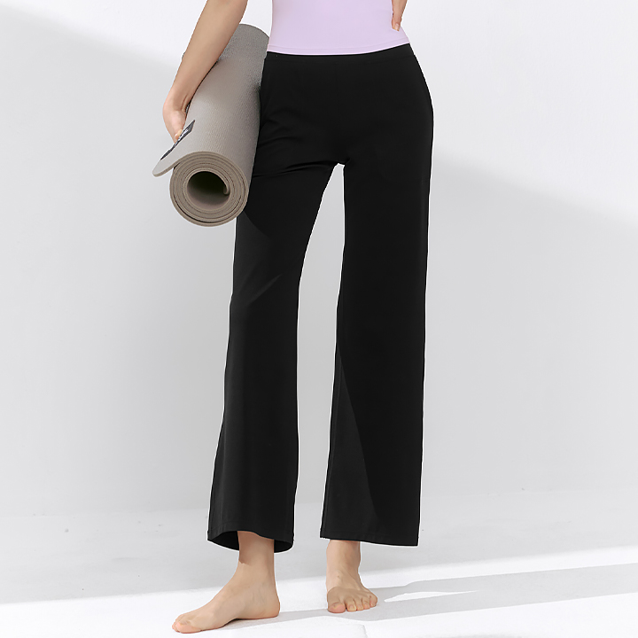XFK2LL1502 Black Label Signature PowerRise Pocket Wide Leggings Black BOTTOM