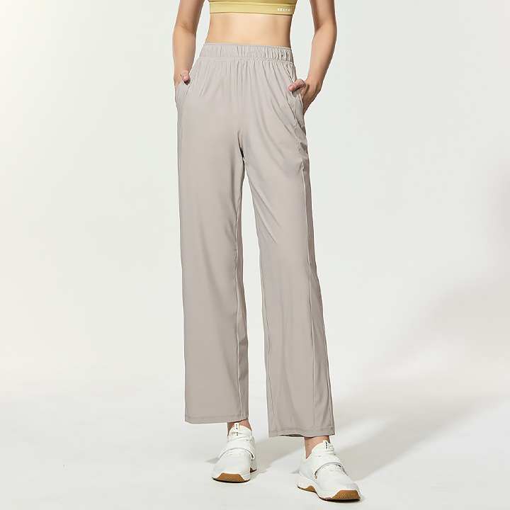 XFK2PT1003 Fresh Cooling Straight Pants Desert Gray BOTTOM