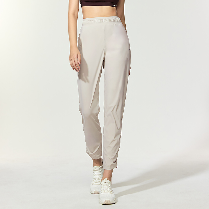 XFK2PT1002 Cooling Tricot Shirring Jogger Pants Velvet Beige BOTTOM