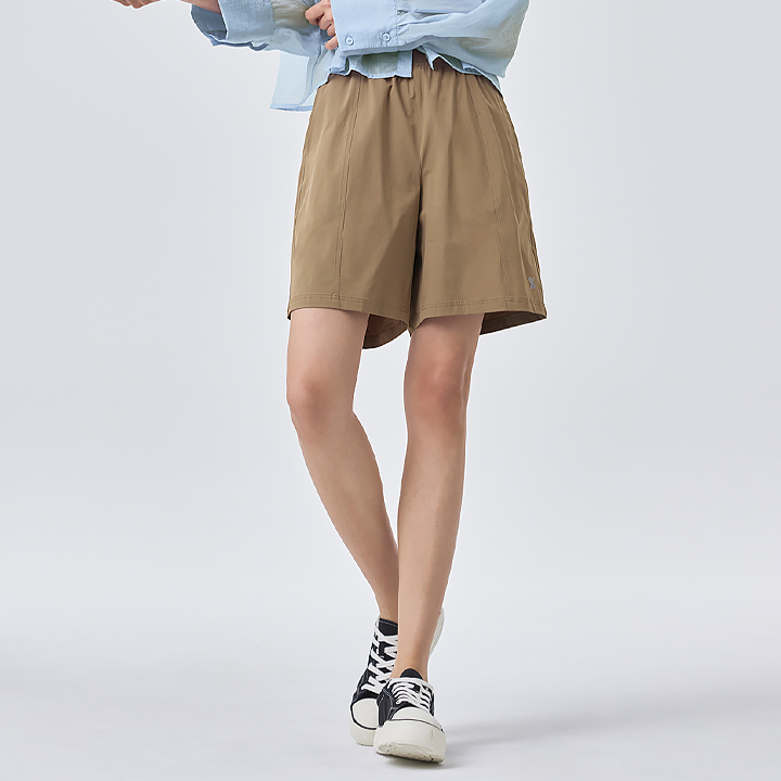 XFK2PS1114_XFK2PS1113 Always Women's Premium Super Soft Spandex Shorts 4&4.5 Mild Brown bottom