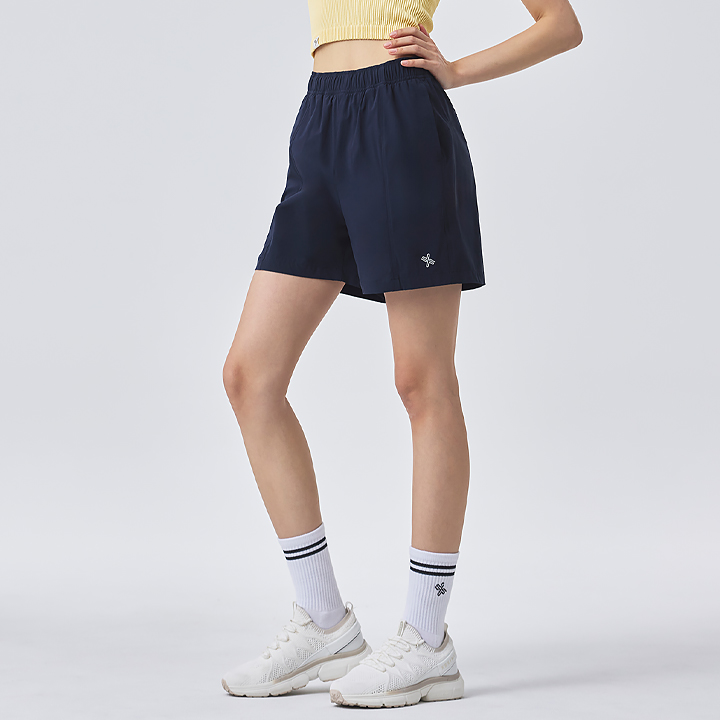 XFK2PS1114_XFK2PS1113 Always Women's Premium Super Soft Spandex Shorts 4&4.5 Dipping Navy bottom