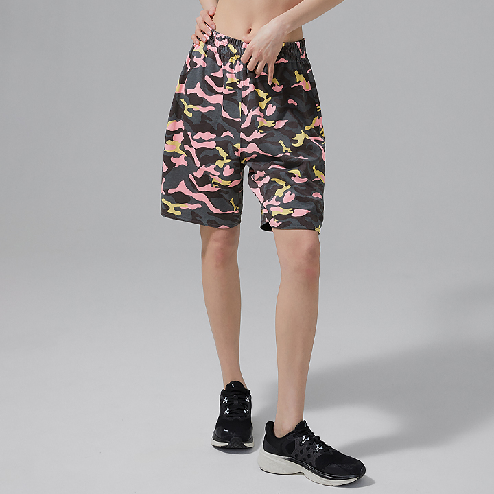 XFK2PS1111 Camouflage Reversible Women's Shorts Black TOP