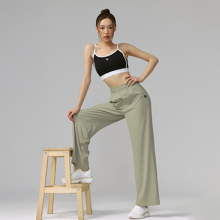 XTFTP08J2 Medium Feather Cooling Wide Pants Calming Khaki BOTTOM