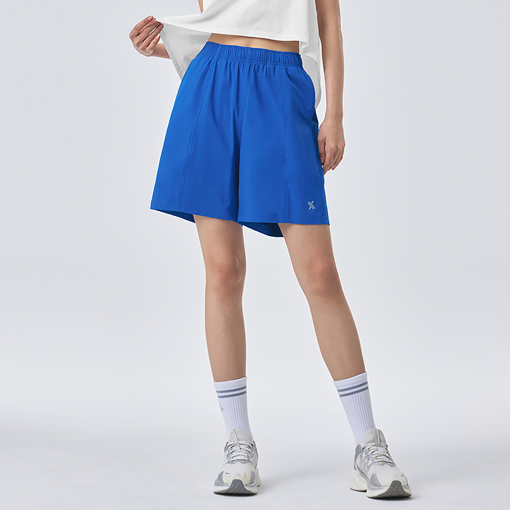 XFK2PS1114_XFK2PS1113 Always Women's Premium Super Soft Spandex Shorts 4&4.5 Aqua Blue bottom