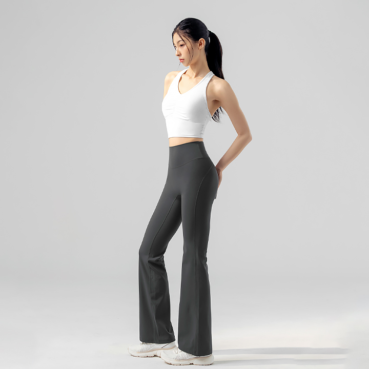 XWFLG13J3_XFK2LL1504 Black Label Signature Power-Rise Bootcut Pants Black Pearl Gray BOTTOM