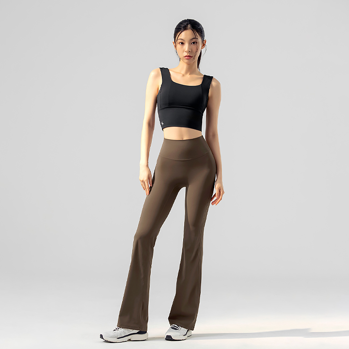 XWFLG13J3_XFK2LL1504 Black Label Signature Power-Rise Bootcut Pants Walnut Brown BOTTOM