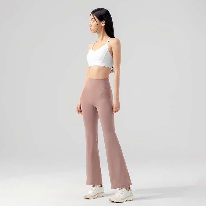 XWFLG13J3_XFK2LL1504 Black Label Signature Power-Rise Bootcut Pants Evening Rose BOTTOM