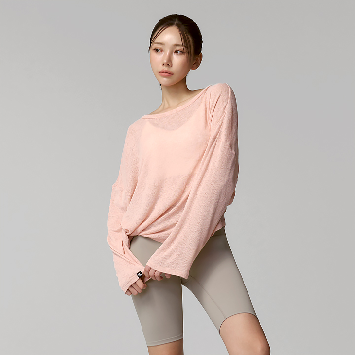 XFK1ER1101 Long Sleeve Pink Muffin Top