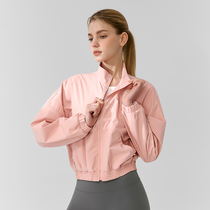 Light Highneck Crop Jumper Strawberry Blush TOP