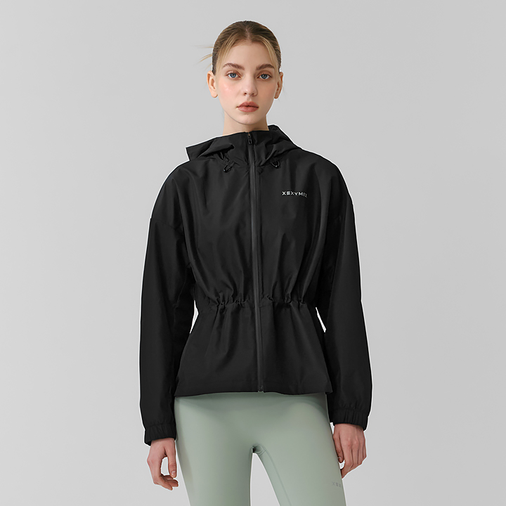 XFK1JL1004 Light Hood Jacket Black TOP