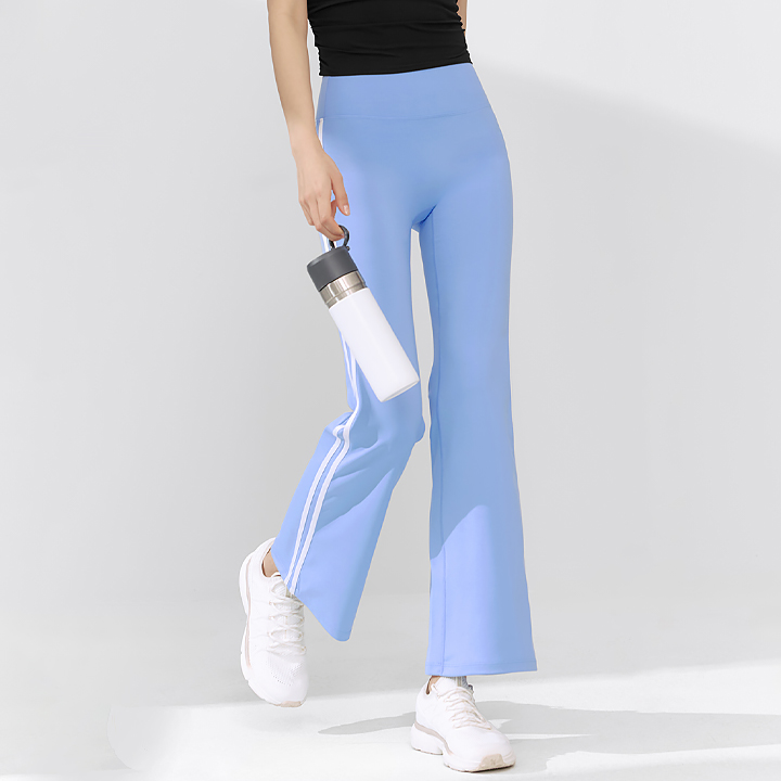XFK1LL1501 Comfort Fine Trackline Boots cut Leggings Malibu Blue BOTTOM
