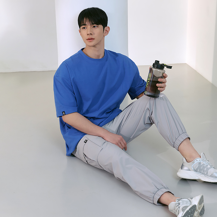 XMK2PP1101 Elastic Loose Fit Cargo Jogger Pants bottom