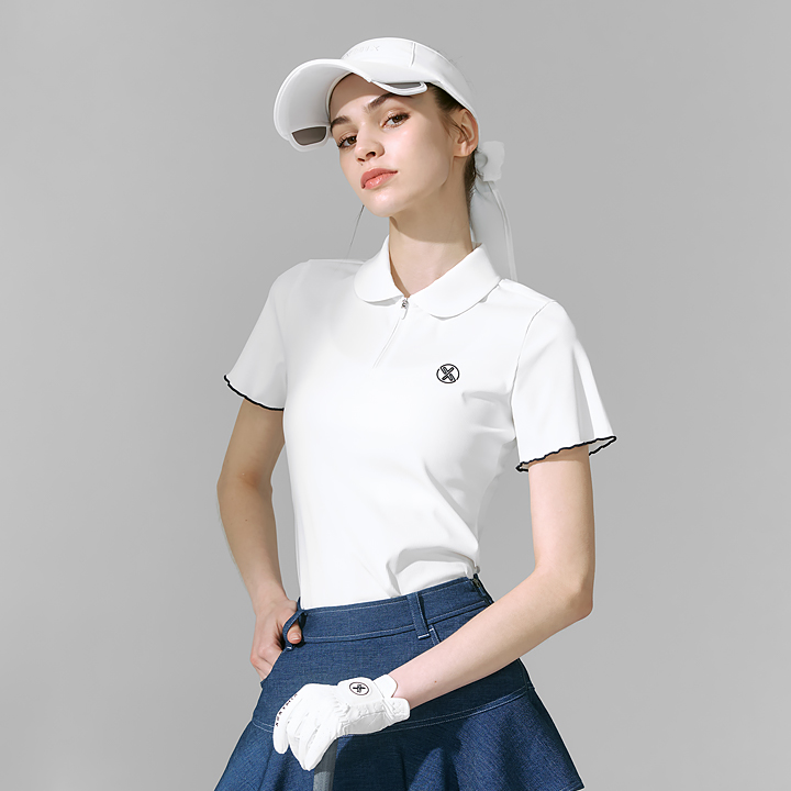 XFK2QS1206 Round Kara Ruffle Short Top