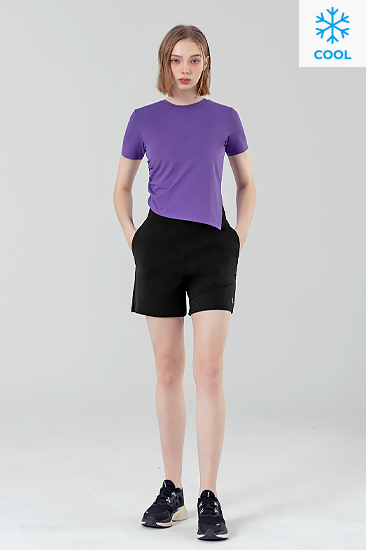XFK2PS1501 Black Label Signature Power Rise Comfort Shorts Black BOTTOM