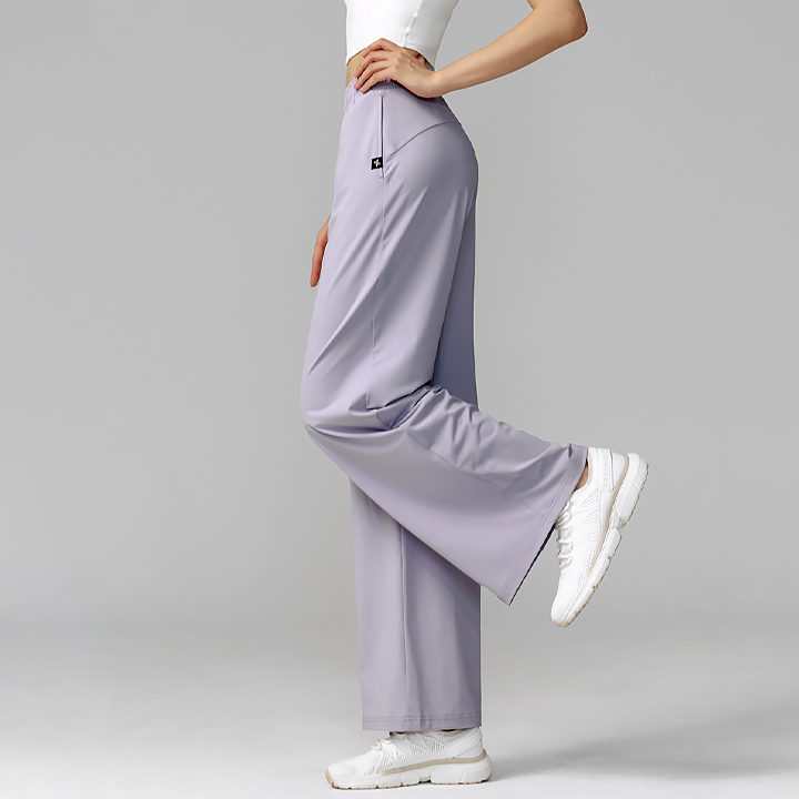 XTFTP08J2 Medium Feather Cooling Wide Pants Lilac Candy BOTTOM