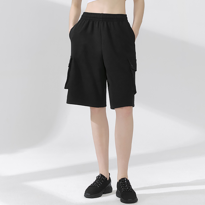 XFK2PS1106 Mild Bermuda Cargo Shorts Black BOTTOM