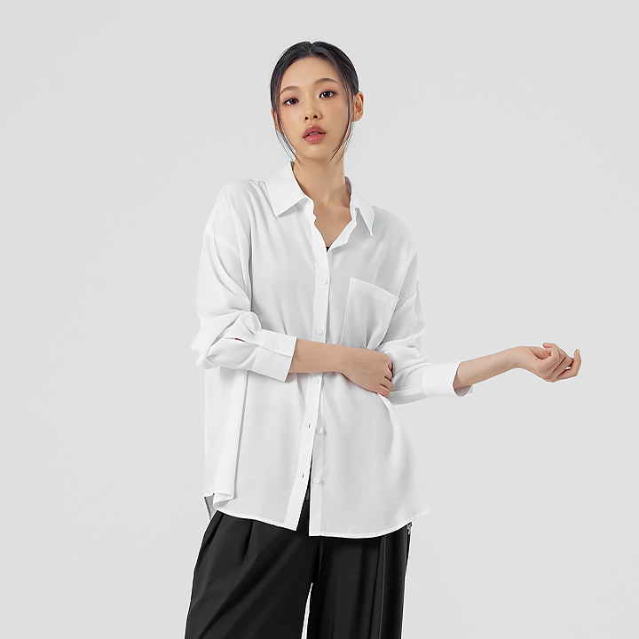 XFK2HC1103 Drape loose fit Shirt TOP