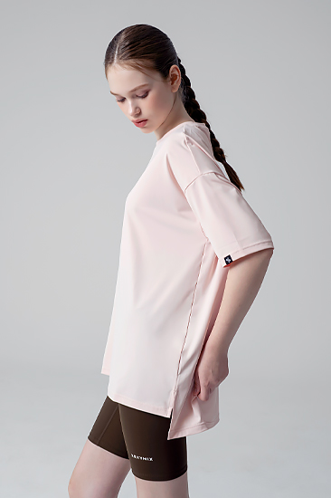 XA5204T Overfit T-Shirt Peach Cream Top
