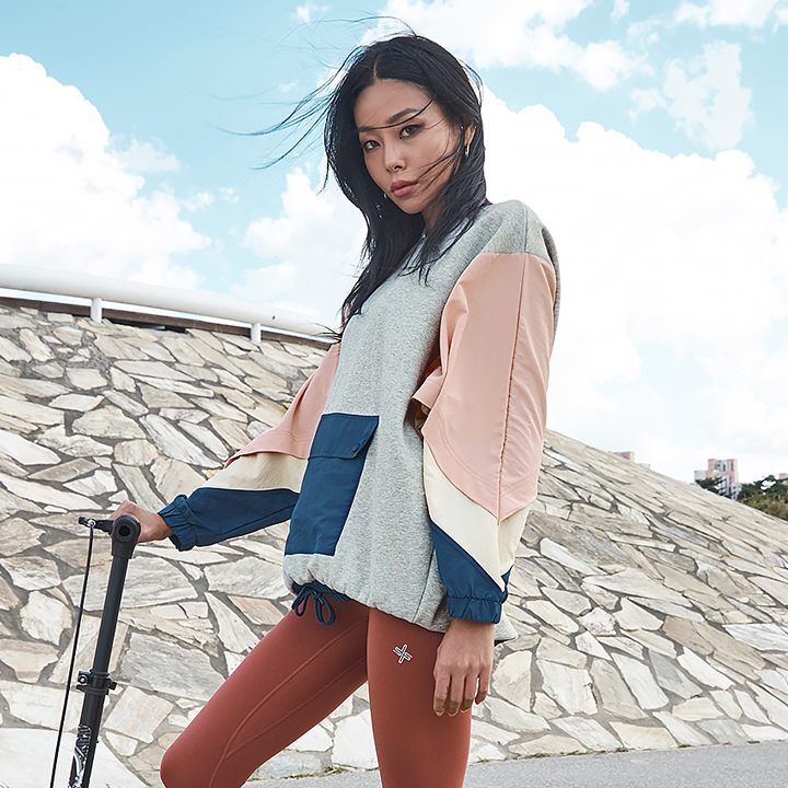 XA5246T melange gray Top