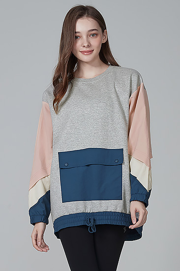 XA5246T melange gray Top