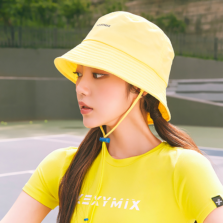 XEB216B Basic Bucket Hat Lemon Yellow Etc