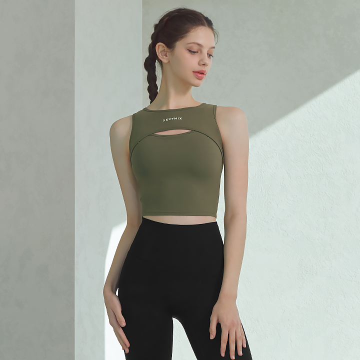 XT4337G Shimmer Khaki Top
