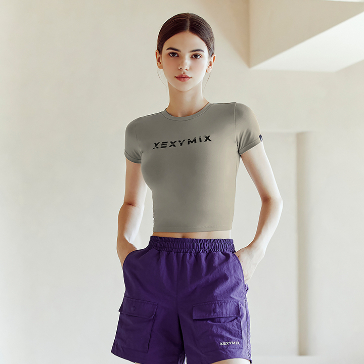XA5203T Shimmer Gray Top