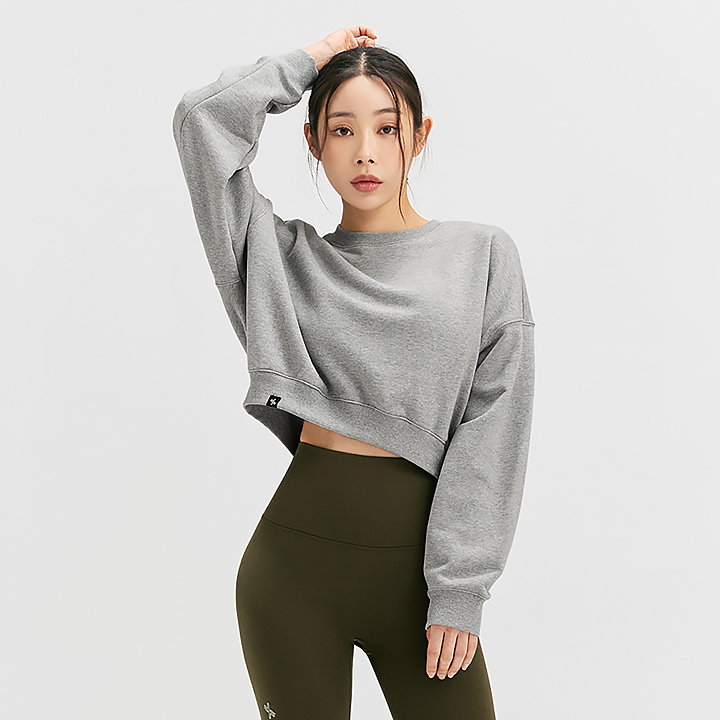 XA5354F Melange Gray Top
