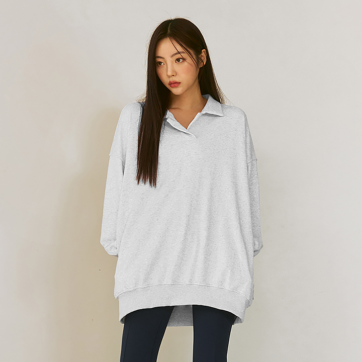 XA5437G  Light Melange Top