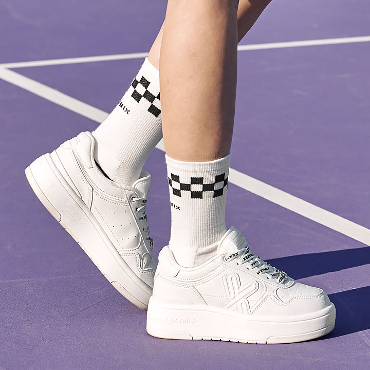 XE1103H Checkerboard Crew Socks etc