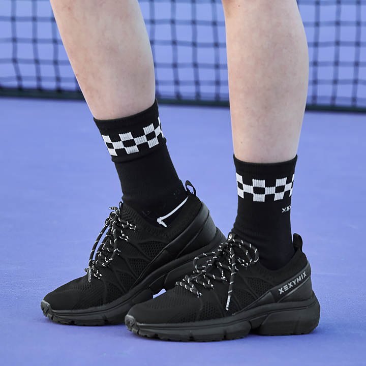XE1103H Checkerboard Crew Socks etc