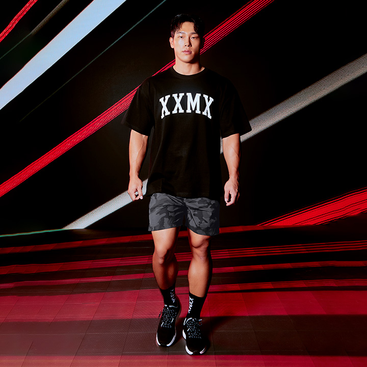 XP2231H Active Camo 6inch Shorts Military Gray Bottom 